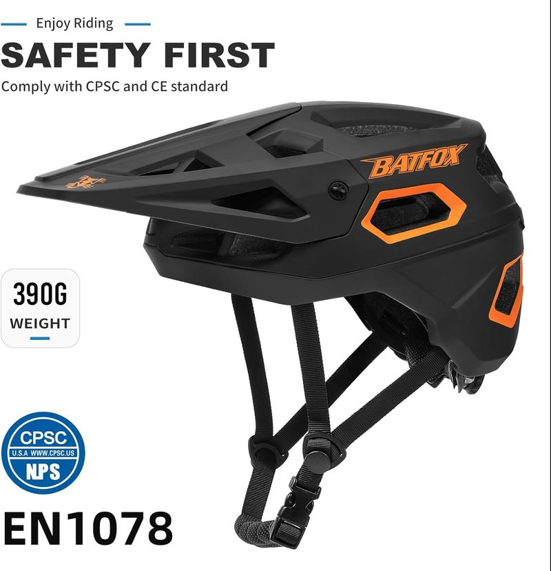 BATFOX Bike Helmet,Mountain Bike Helmet Helmets for Men Women Adults Youth - Image 4